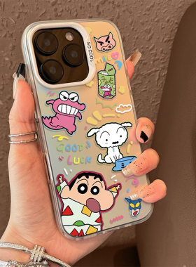 蜡笔小新适用iqoo15手机壳neo10pro男z9turbo+一加12t套11s女7/8情侣6se/iq至尊3高13级1+ace5超薄2v/r/vivo