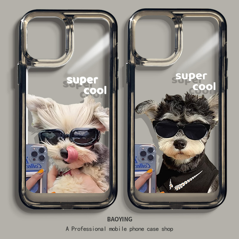 雪纳瑞太空壳适用苹果手机壳