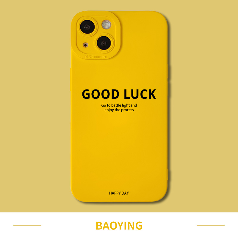 goodluck英文好运简约