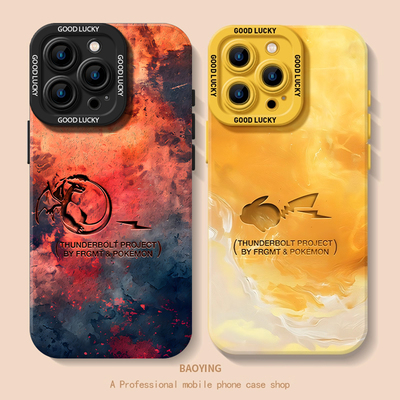 水彩宝可梦适用三星手机壳