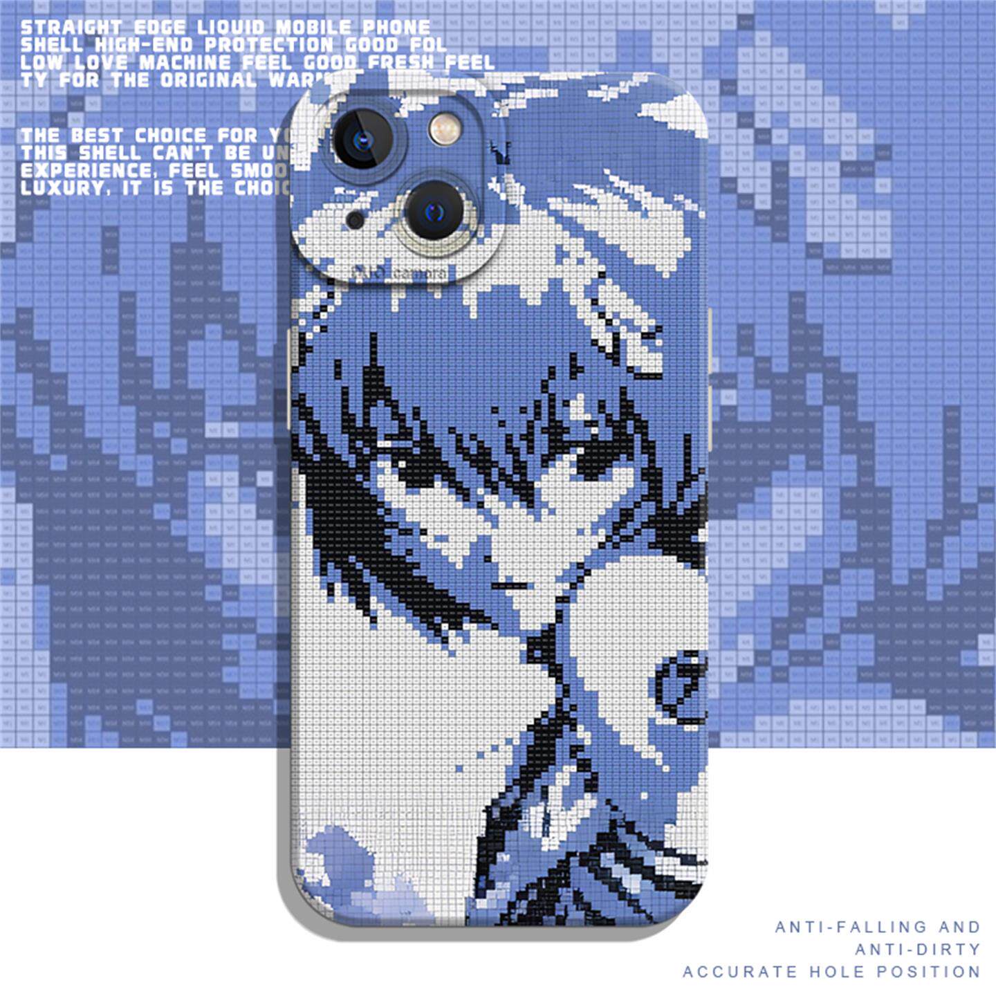 像素风绫波丽适用华为手机壳