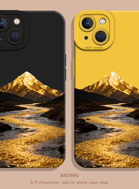 流水生金适用小米17promax手机壳note15pro+日照金山14红米k90k80至尊k70k60新款13男12国风11t高级感10s情侣