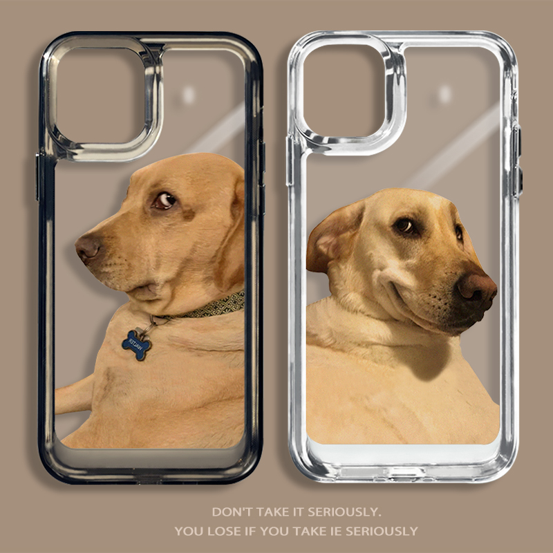 斜眼狗狗搞怪趣味手机壳