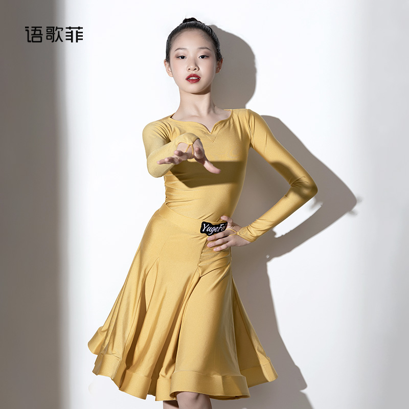 语歌菲拉丁舞规定服女童