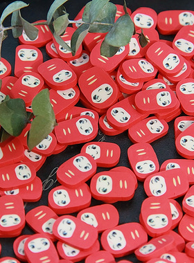 可爱卡通红色婴儿娃娃DIY史莱姆起泡胶外网INS填充物美甲软陶切片