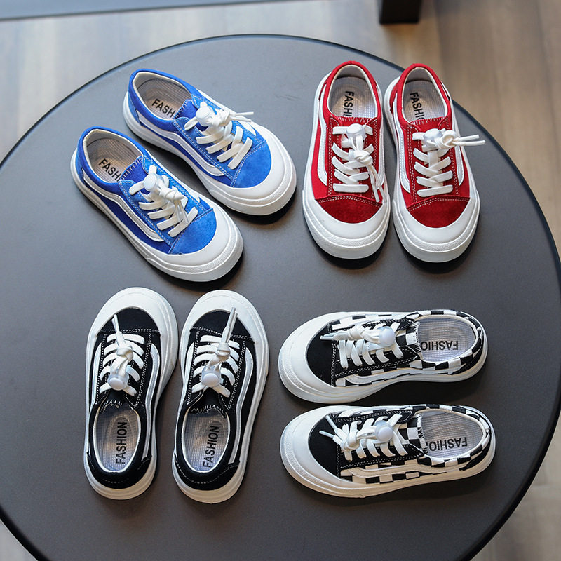 女童帆布鞋夏季2025春秋新款儿童鞋子夏款潮小童男童运动板鞋透气