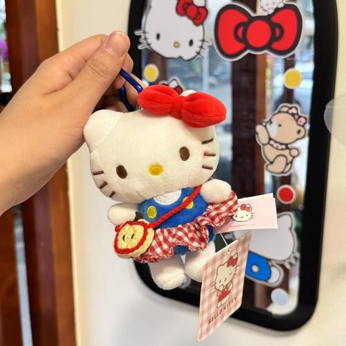 kitty苹果挎包kt玩偶女生背包挂件挂饰包包礼物钥匙扣闺蜜