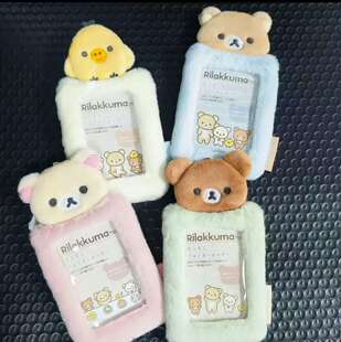 可爱日系轻松熊卡套饭卡公交卡ins学生证件卡套照片小卡保护套