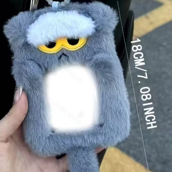 权志龙zoa周边GD物料限定蓝猫毛绒卡套爱豆小卡保护套拍立得收纳