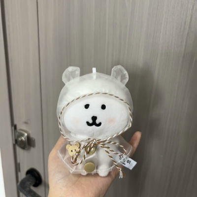 10cm雨衣斗篷labubu娃衣动物海星体自嘲熊衣服十厘米棉花娃娃