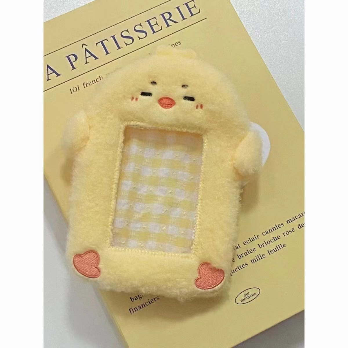 齐心新款周边可爱小黄鸭毛绒卡套小卡保护套公交卡套