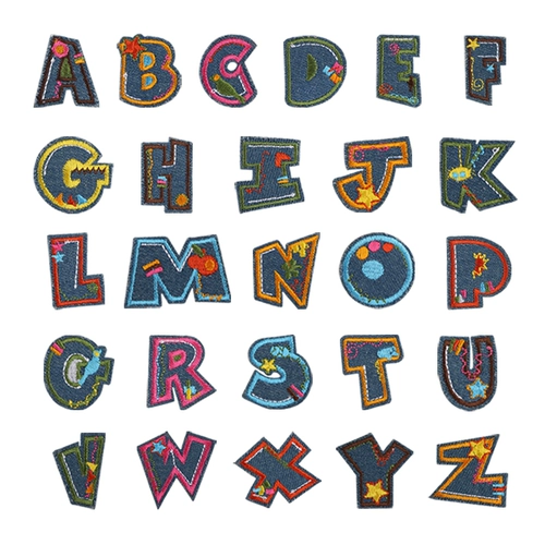 Детский пластырь для раннего возраста, декор, наклейка, английские буквы, с вышивкой