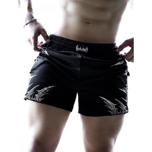 跑步训练裤 Breathedivinity速干网眼短裤 潮流印花休闲百搭三分裤