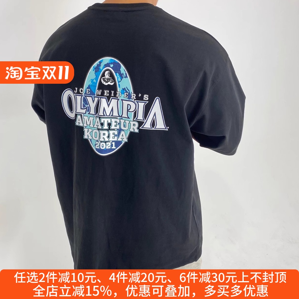 奥赛健身t恤男宽松运动训练衣服