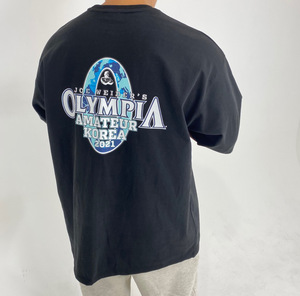 奥赛健身t恤男宽松运动衣服训练健美撸铁上衣棉体恤潮不显肚子