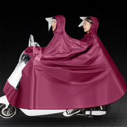 Raincoat electric car riding poncho battery car plus motorcycle bicycle double men and women long full body anti-rainstorm