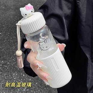 女家用高温高硼硅夏天便携防烫杯 水子杯玻璃值杯高颜杯耐新款