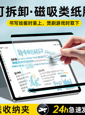适用小米平板6pro类纸膜6平板5pro磁吸6max钢化12.4寸6SPro屏幕保护14红米平板pro11寸redmipad可拆卸se画画4