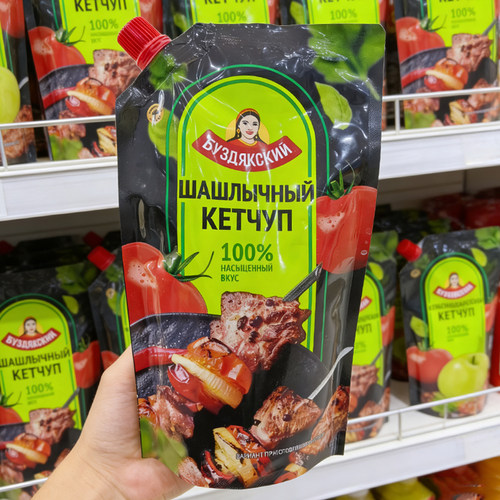 俄罗斯进口拉茜娅番茄调味料