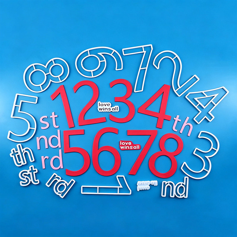 周年纪念日数字翻糖切模爱赢得一切大号数字生日蛋糕装饰烘焙模具