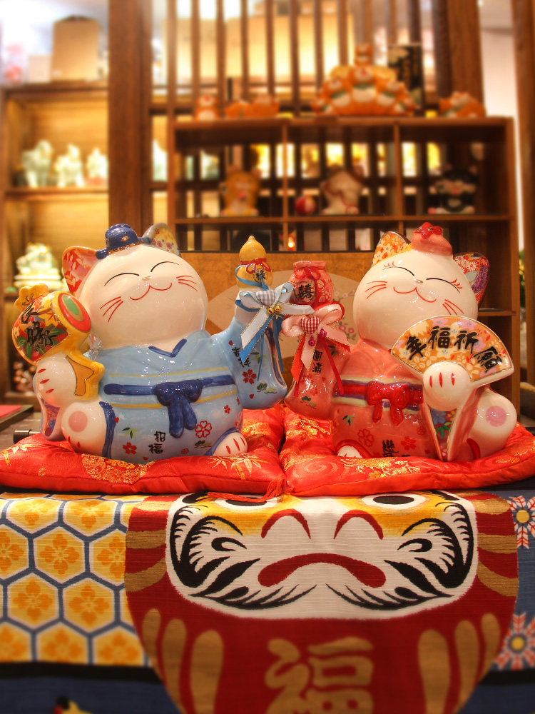 采购产品新婚夫妇结婚礼品,幸运猫饰品,一对新娘,的朋友和姐妹