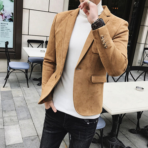 麂皮绒韩版修身西服1606-DX01-P115图片