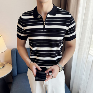 夏季男士PLO衫针织衫拉链上衣1232-P58,男装Polo衫,星座1606