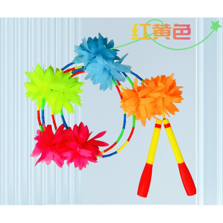 小飞陕西花绳舞广场专用竹节跳绳