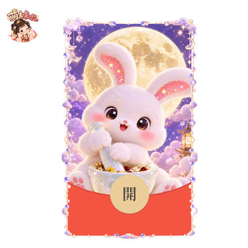 动态音效2026中秋可爱小兔原创小兔V微信WX红包封面序列号非永久