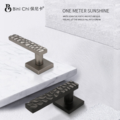 保尼卡门锁欧式 家用通用型室内卧室房门实木门锁把手分体锁暗门锁