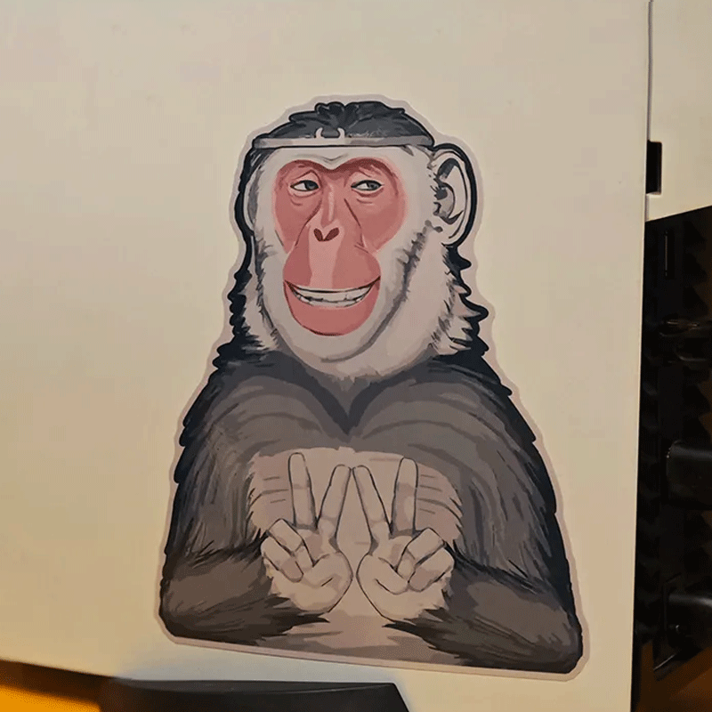 黑神话悟空PS5电脑贴纸黑猴汽车三角窗装饰贴电动摩托车防水贴纸