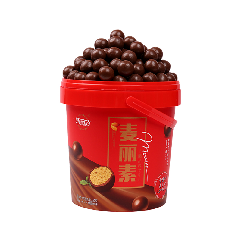 可啦哆麦丽素150g桶装牛奶夹心黑巧克力豆休闲小零食（代可可脂）|msdalam kategori makanan ringan/Nuts/Specialty, Gula-gula dan makanan ringan/Jelly/Pudding, gula-gula - dari Buy2taobao.com untuk memberikan perkhidmatan ejen Taobao profesional membeli