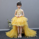 儿童蓬蓬纱公主裙2026新款 春季 花童婚礼小女孩主持人走秀演出礼服