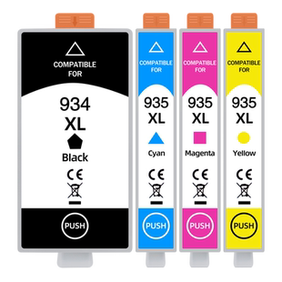 HP935XL墨水盒934适用惠普Officejet喷墨Pro打印机6230彩色6830墨盒6835黑彩E3E03A磨盒E3E02A彩墨T6T84A墨合