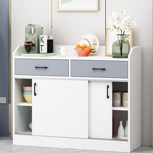 超薄餐边柜窄柜推拉门PVC做移门