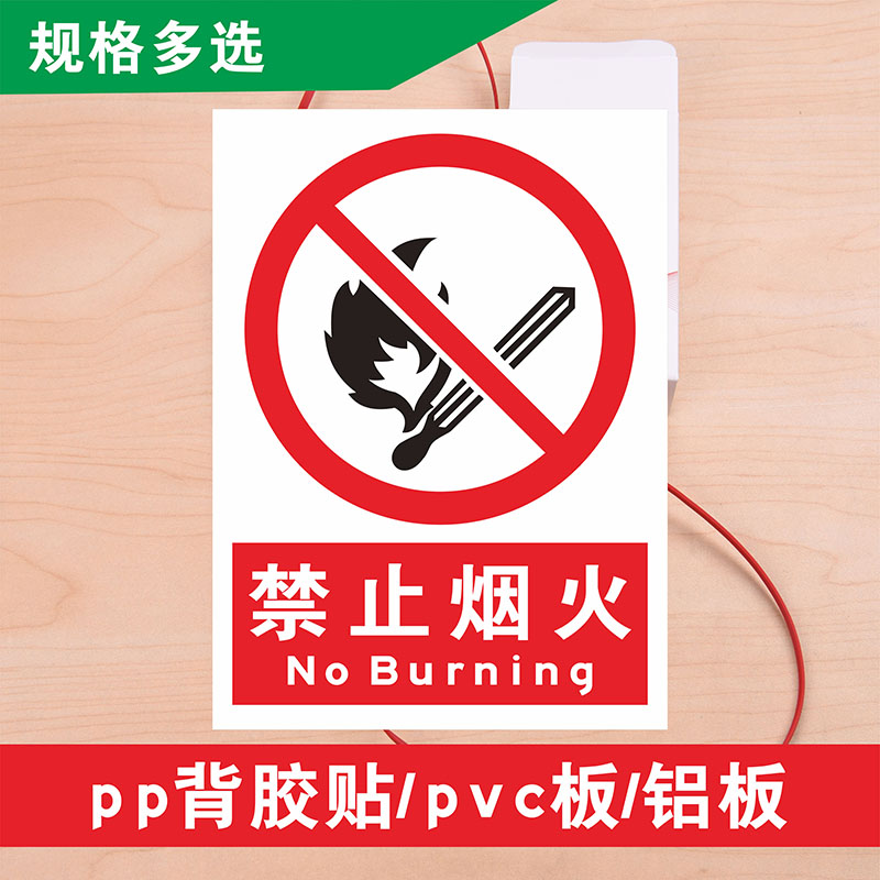 严禁烟火标志牌区域划分
