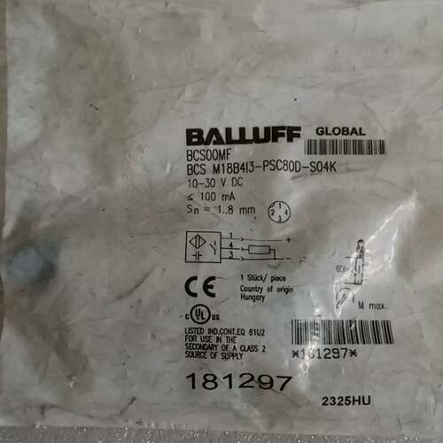可议价传感器BCS00MF，型号BCS M18B41