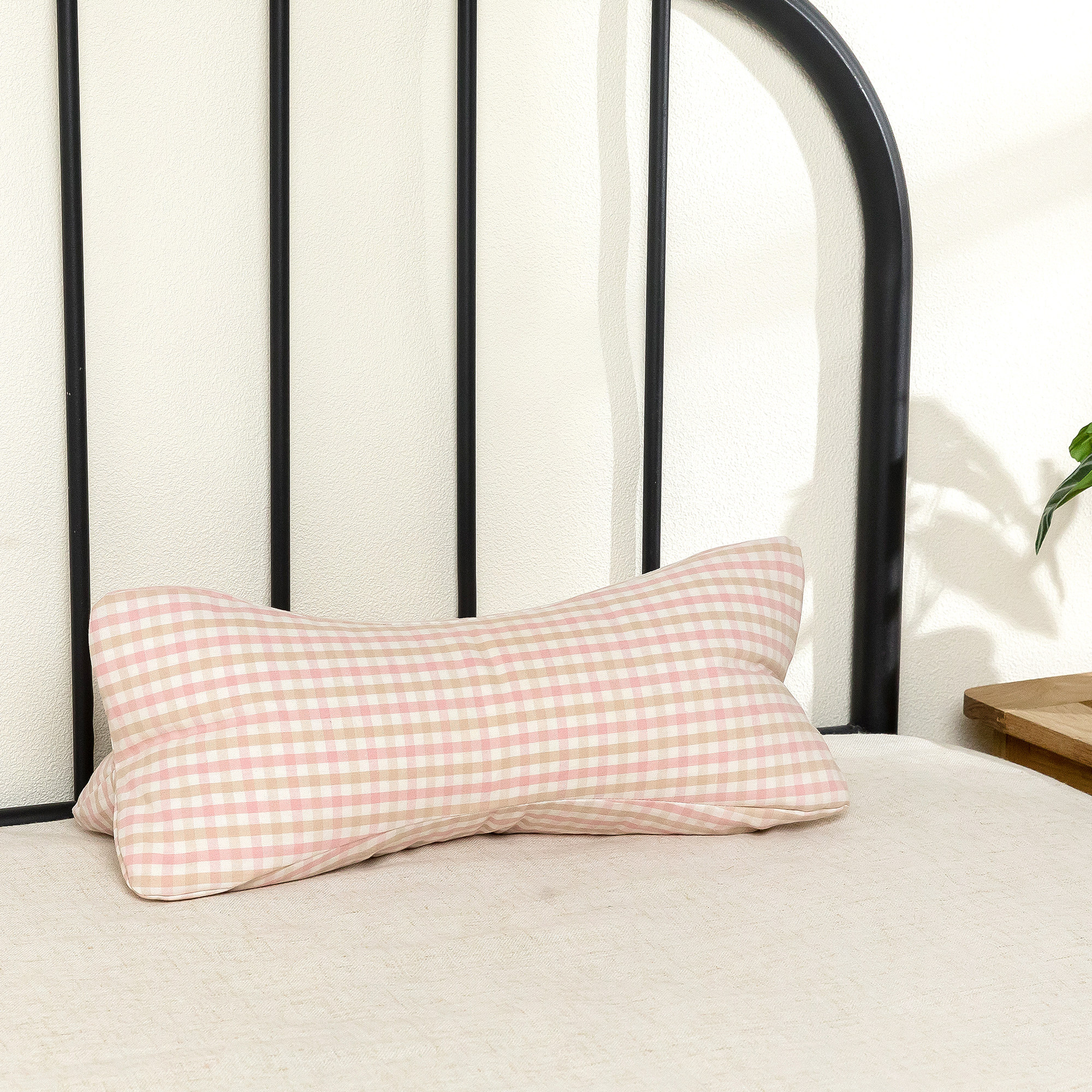 觅帛苎麻三角颈枕传统黑苦荞深睡眠护颈椎硬枕单人山苍子颈椎枕