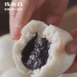 钱余昌芝麻豆沙老面大包手工无添加加热即食儿童早餐半成品速冻包