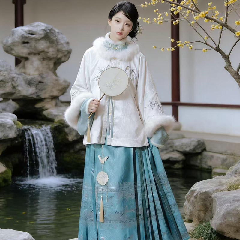 明制汉服冬装女成人昭君袄马面裙套装绝美中国风过年古装日常可穿,女装/女士精品,汉服套装,淘宝优惠券,粉丝福利购,淘宝优惠卷