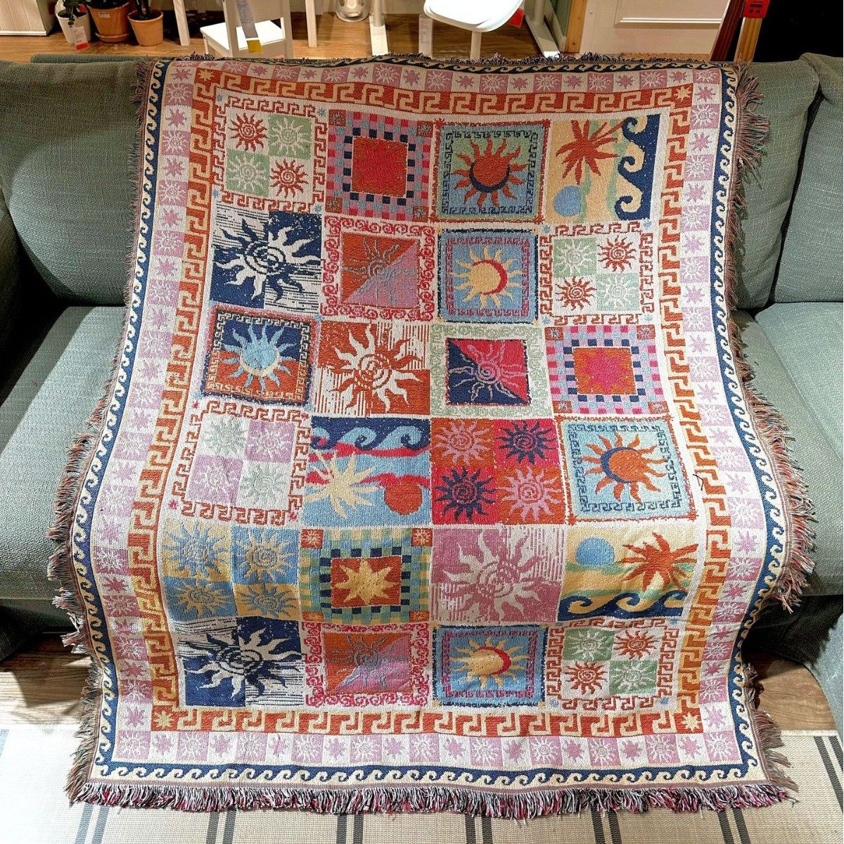 户外野餐垫波西米亚复古民族风盖巾露营毯桌布沙发毯巾休闲毯挂毯,居家布艺,挂毯/壁毯,淘宝优惠券,粉丝福利购,淘宝优惠卷