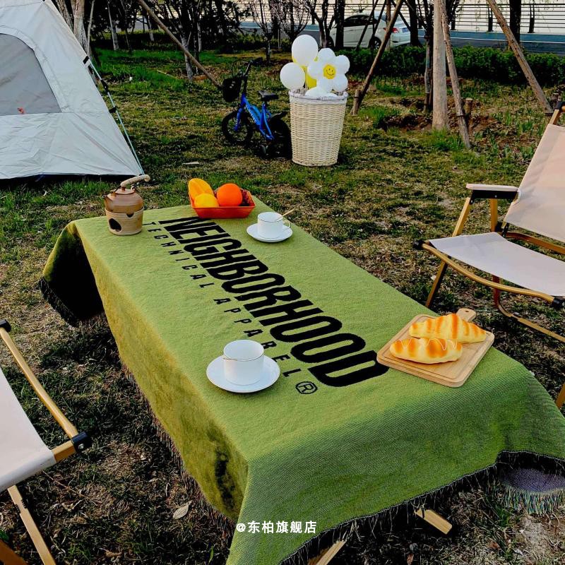 戶外露營(yíng)桌布毯野餐墊午睡蓋毯多功能沙發(fā)毯線毯后備箱裝飾休閑毯