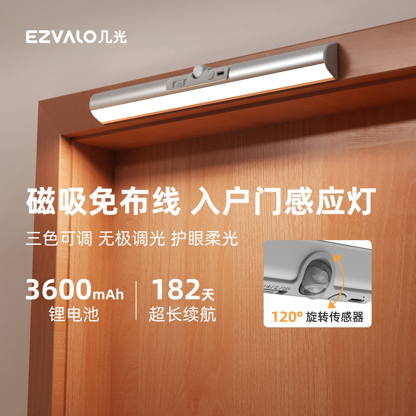 几光新型感应灯入户门灯小夜灯图片