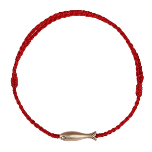 925纯银锦鲤铃铛红绳脚链女精致编织本命年好运脚绳男上岸小手链