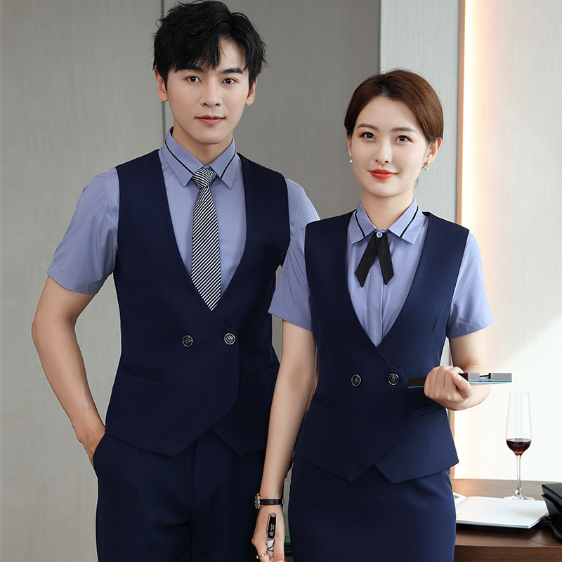 酒店前台工作装夏季服务员套装女图片