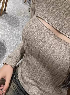 赞苑旗舰店性感针织衫毛衣