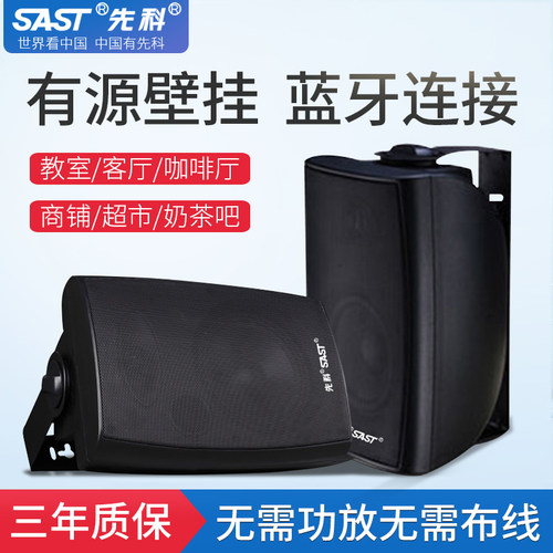 先科会议室店铺蓝牙壁挂音响套装