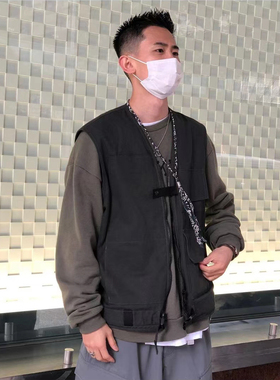 N.HOOLYWOOD VEST海军甲板工装多口袋战术马甲背心做旧军事风21AW