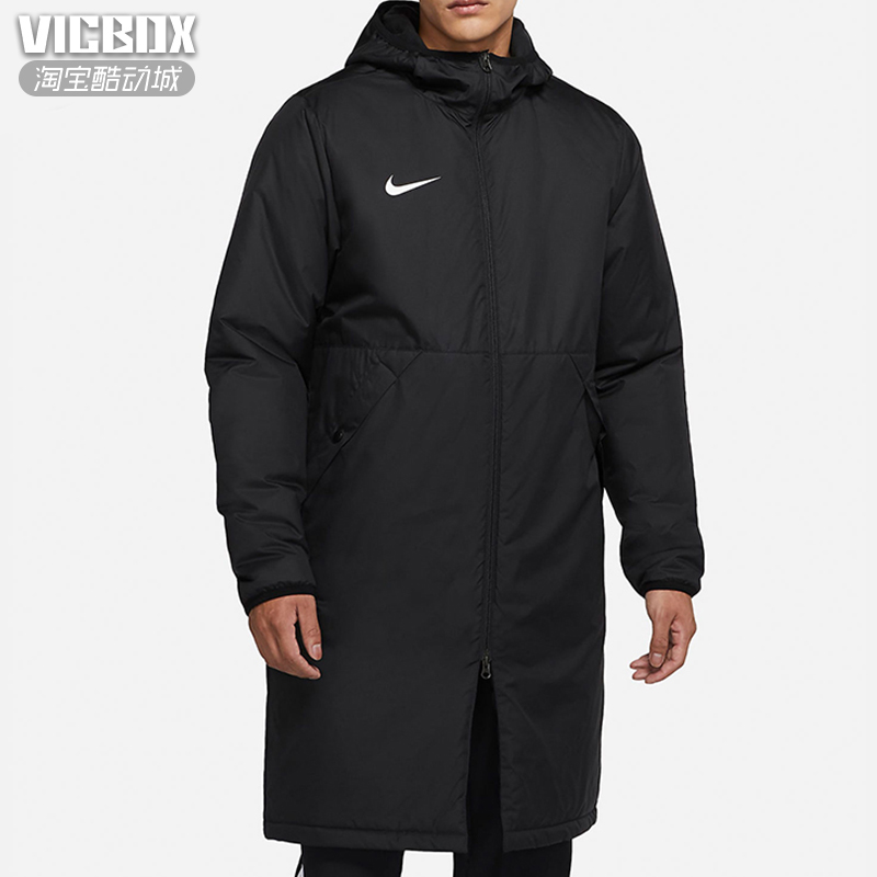 Nike耐克棉服男装新款足球运动外套中长防风休闲夹克CW6767-010