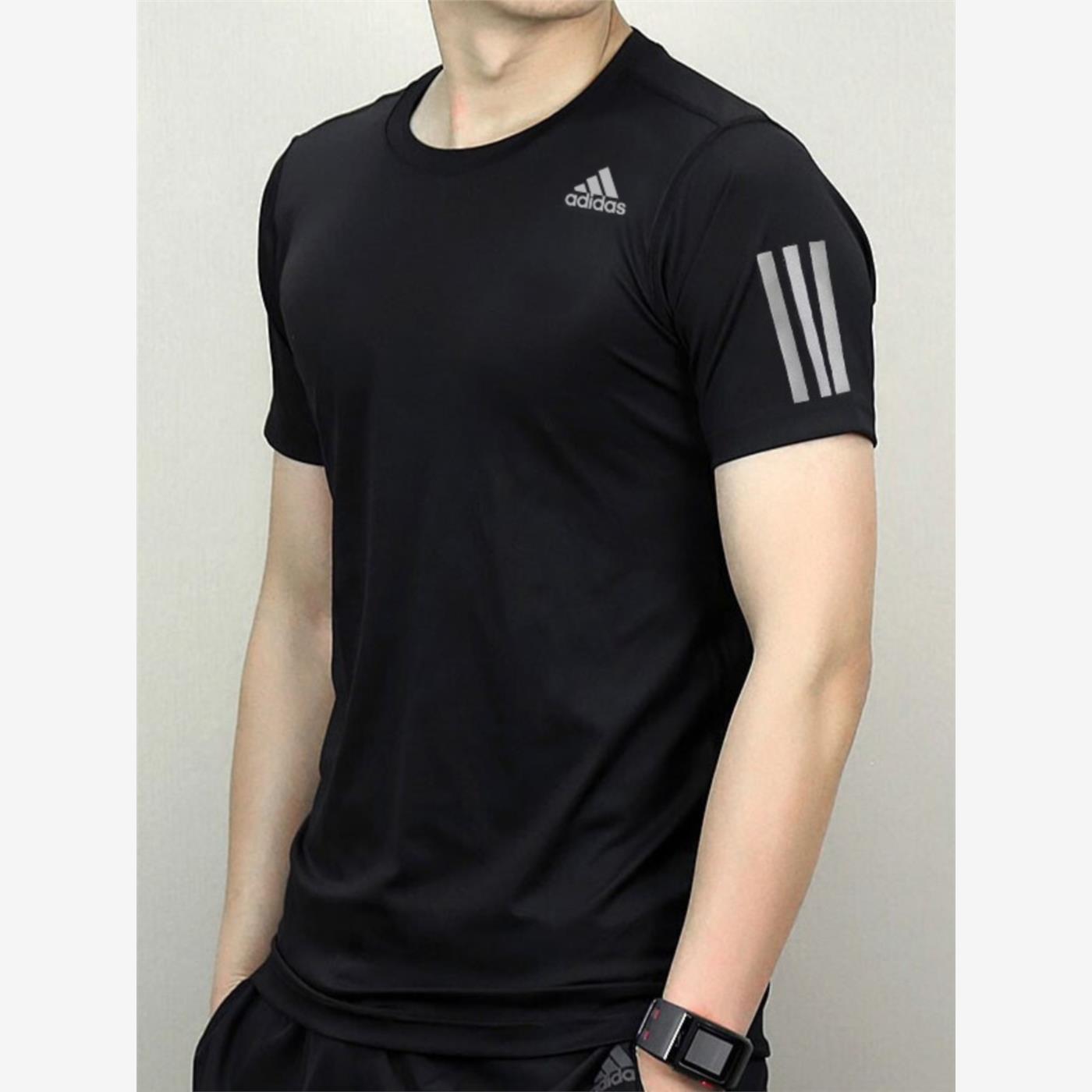 阿迪达斯健身训练短袖男2025夏季新款运动服半袖速干T恤H58591